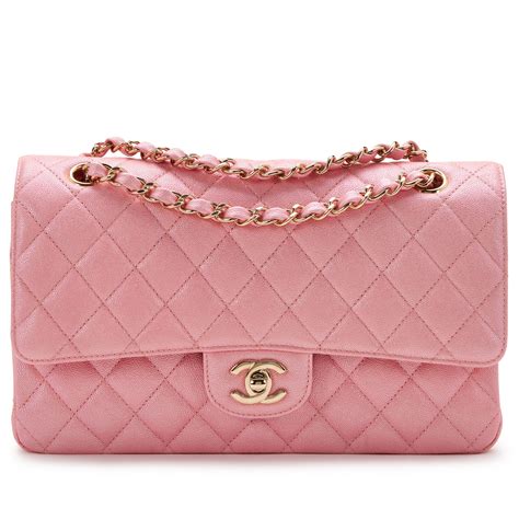 chanel pink gold iridescent flap|Chanel handbags.